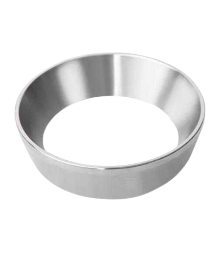 Bean Bliss 58mm Aluminium Dosing Ring for Espresso Portafilter, Magnetic Coffee Grounds Funnel, Silver