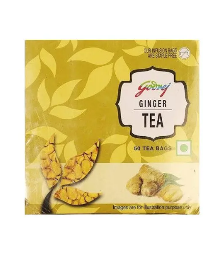 Godrej Ginger Tea Bags Pack of 50 Bags – Premium Ginger Infused Tea for a Refreshing Experience.
