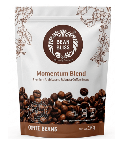 Bean Bliss Momentum Coffee Beans Blend : Smooth & Balanced Medium Roast for a Perfect Brew