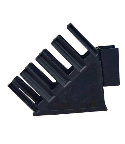 Bean Bliss-Heavy-Duty Cup Holder – 4-Grid Slanted Design with 1 Extra Slot | Durable ABS Countertop Dispenser for Café & Office