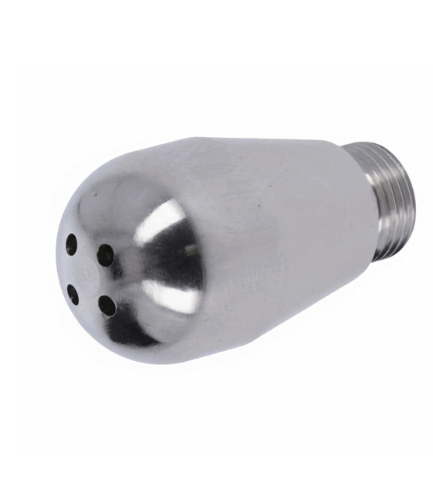 NR Stainless Steel Male Steam Nozzle 8.5x0.75 – 4 Holes Ø1.5mm, Ø10x27mm – Nuova Simonelli
