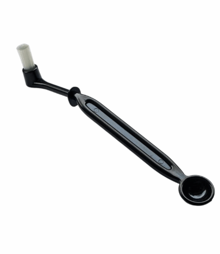 Bean Bliss ® Coffee Machine Cleaning Brush | Zig Zag Head Cleaning Nylon Brush with Spoon | Brush for Espresso Machine & Coffee Grinder