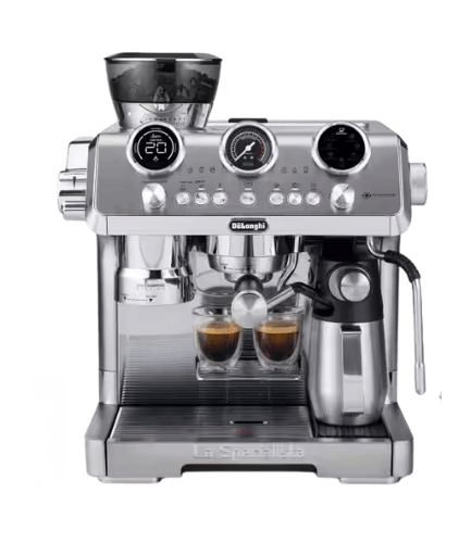 De'Longhi La Specialista Maestro Espresso Machine with Grinder, Auto & Manual Milk Frother – Bean-to-Cup Cold Brew Coffee with Cold Extraction Technology, Variable Temp & Tamping Tool, EC9885.M