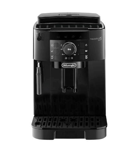 DeLonghi Magnifica S ECAM12.121.B Bean To Cup Fully Automatic Coffee Machine With Adjustable Grinder|Espresso,Cappuccino,Latte & More Recipe Options|15 Bar Pressure (Black)