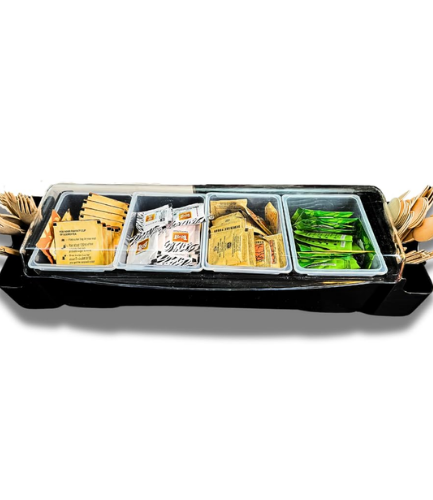 Bean Bliss 10-Compartment Rectangular Storage Box with Lid – Perfect Organizer for Snacks, Accessories, Small Items, and Office Supplies – Durable & Space-Saving Plastic Container